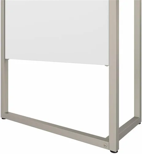 Vista 8 de Bush Business Furniture Hybrid 42 W x 24D Escritorio Return/Bridge en blanco