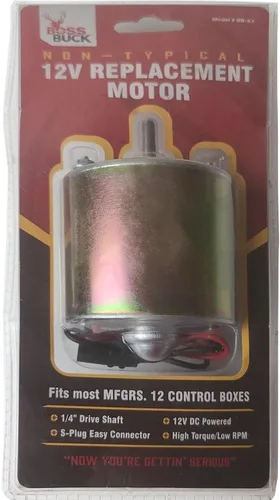 Vista 3 de Boss Buck Motor grande de alta resistencia de 12 V - Dispositivo versátil de dispensación de alimentación con conector S-Plug para kit