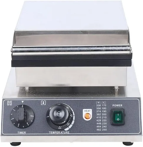 Vista 4 de Mini máquina para hacer panqueques, 25 piezas de 1.8 pulgadas comercial holandés panqueques panqueques panqueques 1850 W doble calefacción