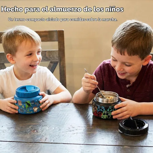 Vista 7 de MAISON HUIS Tarro térmico de sopa de 15 onzas de boca ancha aislado al vacío de acero inoxidable, a prueba de fugas, para alimentos calientes