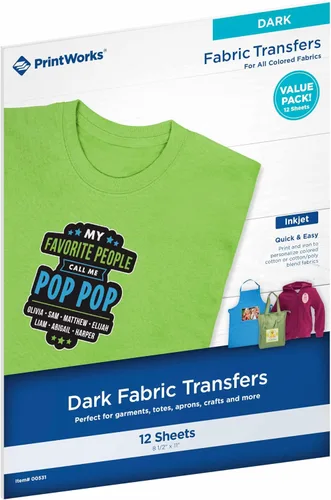 Vista 11 de Printworks - transferencias de impresiones por inyección de tinta, para camisetas oscuras