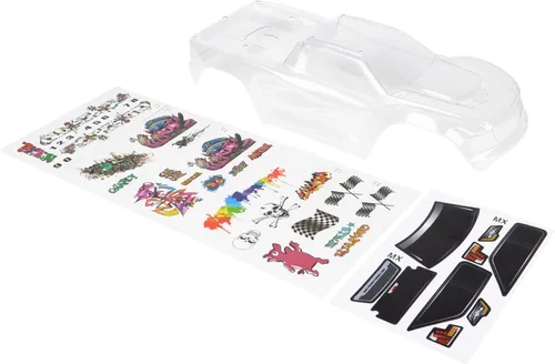 Vista 2 de Carrocería personalizada compatible con V2 Maxx 1/10 4X4 4WD cubierta de carcasa de camión (transparente sin pintar)