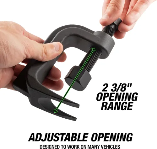 Vista 2 de OEMTOOLS 25112 Separador de rótula, herramienta separadora de rótula ajustable, rango de apertura máximo de 2-3/8 pulgadas, herramienta