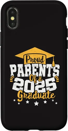 Vista 4 de iPhone 15 Parents of a 2025 Graduate Class Senior Graduation Grad 25 Case