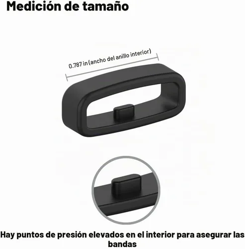 Vista 2 de Anillos de sujeción para Amazfit T-Rex/T-Rex Pro/T-Rex 2/T-Rex 3/GTS 4/Bip 3/Active/Active 2/Active 3 Bandas, correa de repuesto de silicona