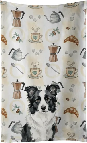Vista 255 de Caroline's Treasures Afghan Hound - Toalla de cocina para barra de café, terciopelo frontal y lazo de algodón, lavable a máquina Sabueso afgano