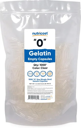 Vista 6 de Nutricost Cápsulas vacías de gelatina tamaño 0-500 cápsulas de gel vacías transparentes '0' - Kosher, sin OMG, sin soja, sin gluten
