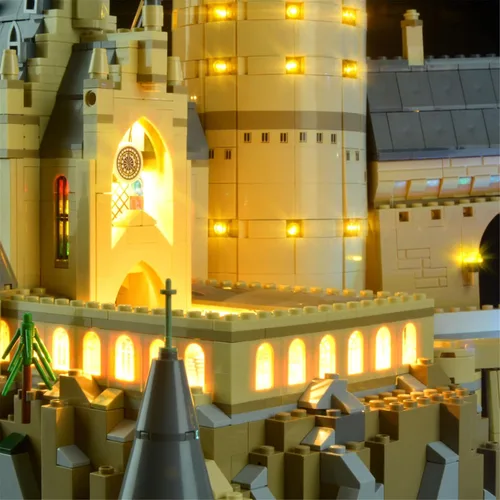 Vista 7 de Kit de luz LED Geament compatible con Lego Castillo de Hogwarts - Juego de iluminación para el modelo de construcción 71043