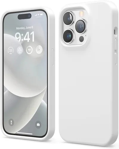 Vista 29 de elago Compatible con Funda para iPhone 14 Pro, Funda de Silicona Líquida, Cubierta Protectora de Cuerpo Completo, A Prueba de Golpes, Funda Delgada