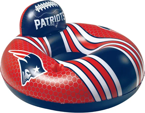 Vista 7 de BigMouth 42” Inflatable Pool Floats Officially Licensed NFL Fan Gear Merchandise Back Support Inner Tube for Adults and Teens