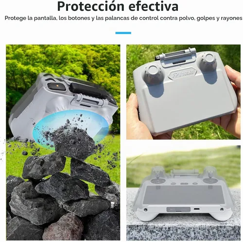 Vista 5 de FPVtosky Parasol 2 en 1 Lito X1/Mini 5/4 Pro RC 2 y cubierta protectora RC2, protector de pantalla para DJI Avata 360 /Air 3S/Mini5/4 Pro RC2