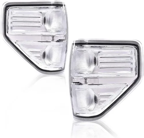 Vista 14 de PIT66 Luces Traseras, Compatible con Ford F150 2009 2010 2011 2012 2013 2014 Pickup SVT, Lente Negro, Acabado Cromado, Juego de Lámparas Traseras 1