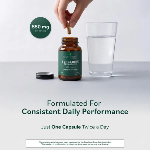 Vista 6 de Prominent Nutrition Fitosoma de berberina - Hasta 9.6 veces absorción superior - Berberina estandarizada para apoyo digestivo, intestinal y cardíaco