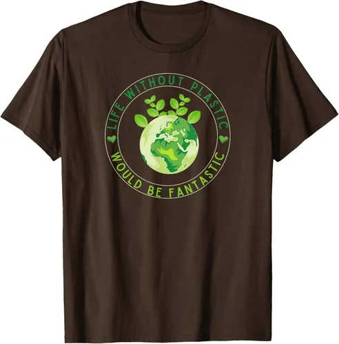 Vista 7 de Life Without Plastic Ecology Planet Original Vegan Gift T-Shirt
