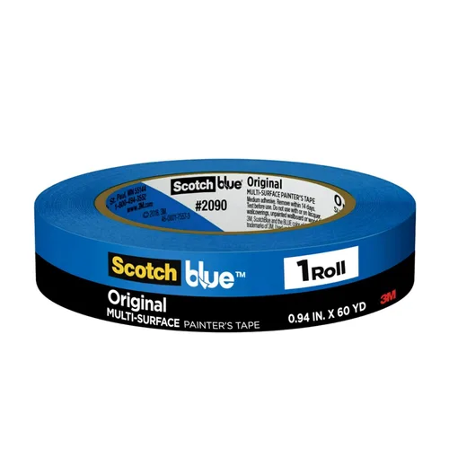 Vista 5 de 3M Scotch-Blue 2090 - Cinta adhesiva de liberación segura para pintores, multisuperficies (paquete de 36) 27 libras/in resistencia a la tracción, 60