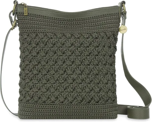 Vista 17 de The Sak Lucia - Bolso cruzado de ganchillo, bolso convertible con correa ajustable para el hombro