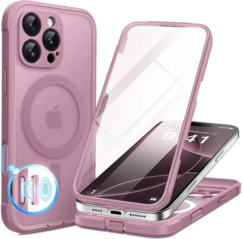 Vista 148 de BERFY Funda para iPhone 12 Pro Max, compatible con MagSafe, protector de pantalla de privacidad integrado y protección de cámara, antiespía