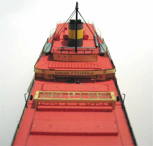 Vista 5 de 1:400 Kit de barco sin ensamblar modelo de papel SS Edmund Fitzgerald Ore Carrier Ship Model Kit DIY