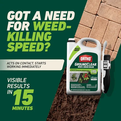 Vista 6 de Ortho GroundClear - Eliminador de malezas y césped con varita Comfort Wand – mata dientes de león, pangelina, pasto de cangrejo, musgo y más