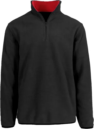 Vista 5 de JH DESIGN GROUP Sudadera Pullover Térmica de Forro Polar con Cremallera de un Cuarto para Hombre de Manga Larga Suéter de Peso Medio en 6