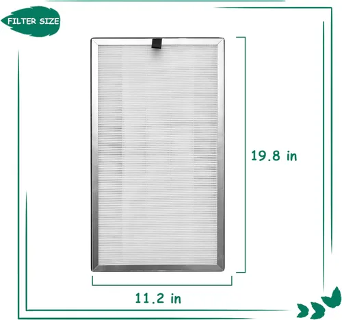 Vista 2 de Filtro de repuesto, compatible con purificador de aire MA Series 112 V2.0, prefiltro 3 en 1, filtro HEPA verdadero H13 y filtro de carbón activado