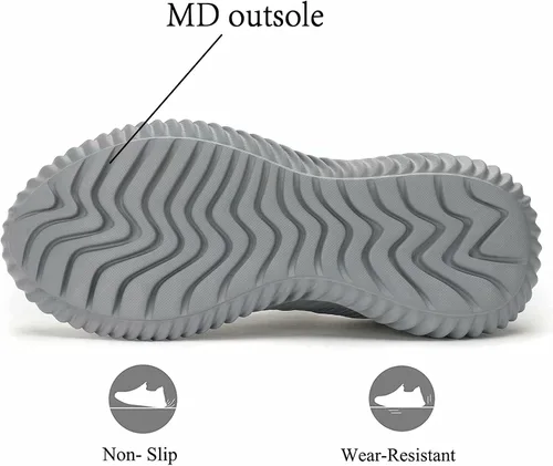 Vista 6 de Socviis Zapatos deportivos para correr para hombre, ligeros, transpirables, de malla