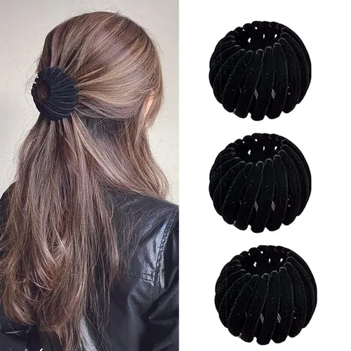 Vista 9 de 7 accesorios para el cabello para mujer, pinza mágica para el cabello con pinzas para moño de pelo