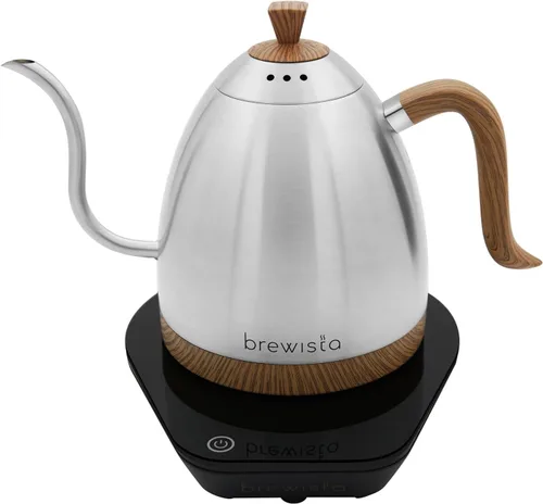 Vista 8 de Brewista Artisan - Hervidor eléctrico de cuello de cisne, hervidor de agua con panel LCD, control preciso de temperatura, hervido rápido y ajustes