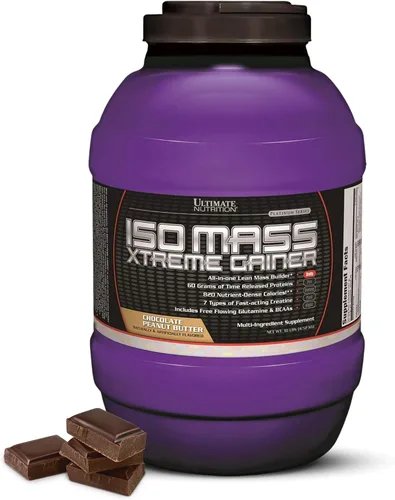 Vista 8 de Ultimate Nutrition ISO Mass Xtreme Gainer, leche de chocolate, 10 lb