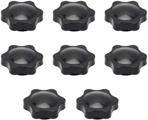 Vista 9 de MroMax Manija de sujeción Gripandles Perillas de tornillo Manijas M5 Roscado en forma de estrella 5pcs