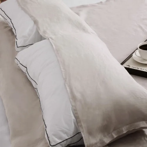Vista 4 de S VICTORY SYMBOL Sábana de cama portátil 100% lino, forro de saco de dormir para hotel y viajes, saco de dormir para adultos, ultra ligero