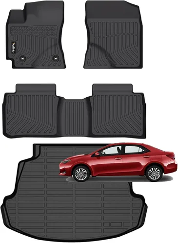 Vista 161 de Tapetes de piso para todo clima y forro de carga con respaldo para Chevrolet Suburban de 7 asientos 2021-2025 / GMC Yukon XL de 7 asientos
