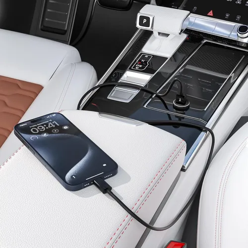 Vista 7 de Cable Carplay de coche para iPhone 17/16/15, iPhone 17/16/15Pro 17/16/15 ProMax 17/16/15 Plus, cable USB A a USB C para Apple Carplay, cargador