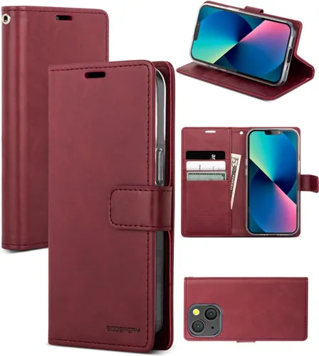 Vista 33 de GOOSPERY Funda Blue Moon para Galaxy S21 de 6.2 pulgadas (2021), soporte de piel sintética premium con soporte para tarjetas (negro)