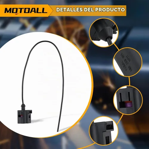 Vista 4 de MOTOALL Conector de sensor de presión de aceite con coleta 1J0 973 081 para Audi para Volkswagen 98-2016