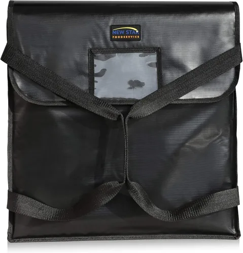 Vista 16 de New Star Foodservice 51100 Bolsa de entrega de pizza aislada, 18 x 18 x 5 pulgadas, color negro