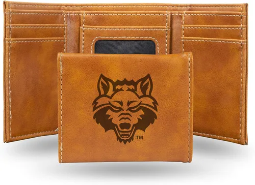 Vista 46 de NCAA Rico Industries - Billetera triple grabada con láser, con grabado láser, accesorio para hombre