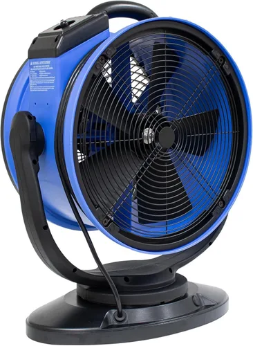 Vista 5 de XPOWER, Ventilador oscilante portátil de 2100 CFM FC-300S, diámetro del ventilador: 18 pulgadas, entrega de aire 2100 cfm, modelo # FC-300S