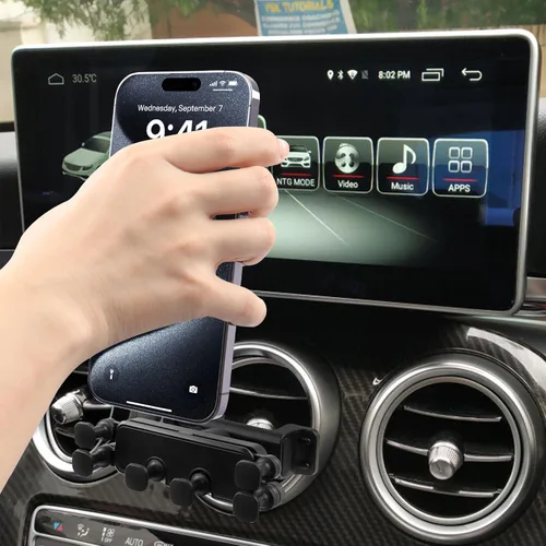 Vista 3 de SUNCARACCL Soporte de teléfono para automóvil Montaje de teléfono compatible con Mercedes Benz A/B/C/E/S-Class, GLC/GLE/GLS/GLB/GLA-Class 2016-2023