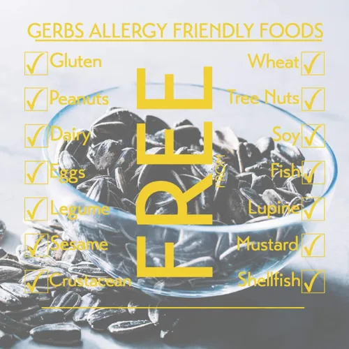 Vista 2 de GERBS Semillas de girasol Jumbo ligeramente saladas con sal marina 14 oz. Lote pequeño, sin aditivos artificiales, bolsa resellable Snack