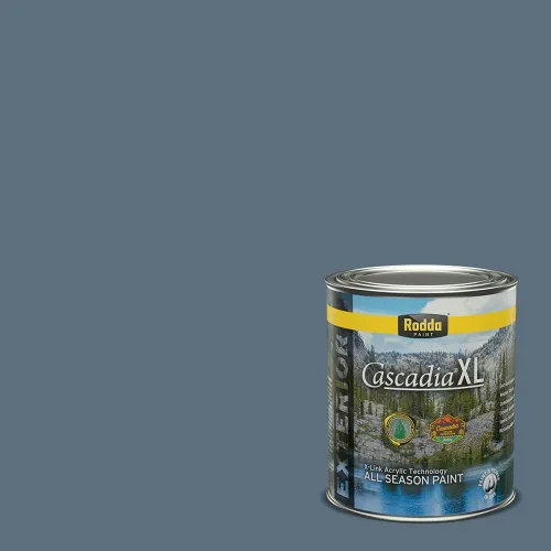 Vista 53 de Rodda Paint CASCADIA XL Pintura e imprimación satinada exterior en uno, cuarto de galón, Acapulco Dive