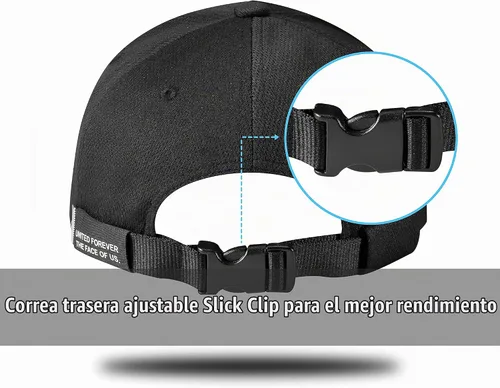 Vista 6 de Teamlife Max Cool Air Ventilation Mesh Back Performance Sport Gorra de béisbol al aire libre para hombre y mujer Negro
