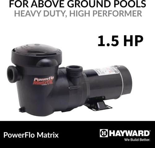 Vista 2 de Hayward W3SP15932S PowerFlo Matrix Bomba de piscina de doble velocidad sobre el suelo, 1.5 HP