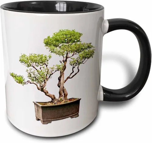 Vista 12 de 3dRose Penjing Bonsai 11oz Two-Tone Blue Mug Azul