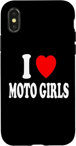 Vista 4 de Carcasa para iPhone 14 I Heart (Love) Moto Girls Moto Dirt Bike Motocross