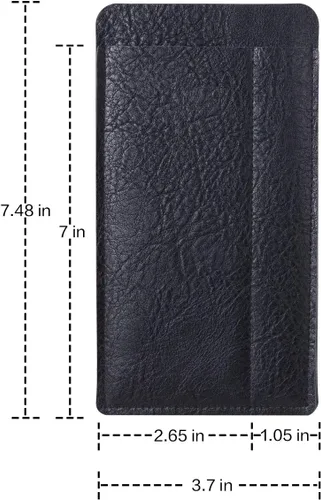 Vista 2 de TRIUMPH VISION Bolsa doble para gafas de sol, funda de cuero suave para gafas de sol y lectura