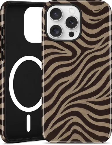 Vista 9 de Jusy Funda magnética Zebra para iPhone XR, color negro