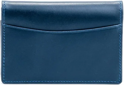 Vista 3 de Gnome & Bow - Cartera Gulliver con nombre (cuero encerado RFID), Azul, Cartera con tarjetero