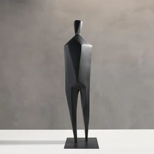 Vista 5 de Escultura de estatua de feng shui chino, estilo moderno y simple, figura abstracta, escultura, decoración de hotel, oficina, sala de estar, porche