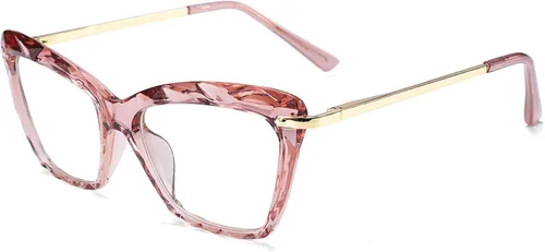 Vista 11 de FEISEDY Gafas de cristal con montura de ojo de gato con bloqueo de luz azul para computadora B2500